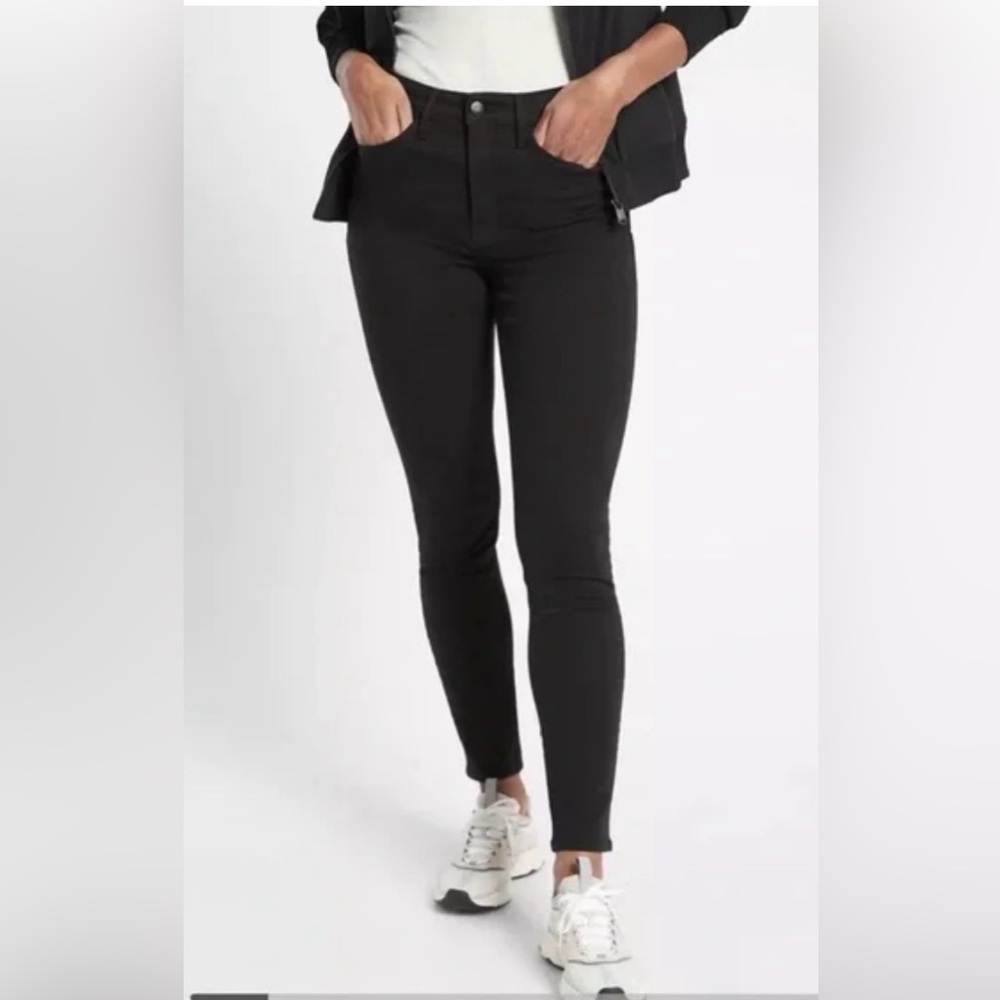 Athleta Flex Ultra Skinny Jean Black  Women size 2 P NEW